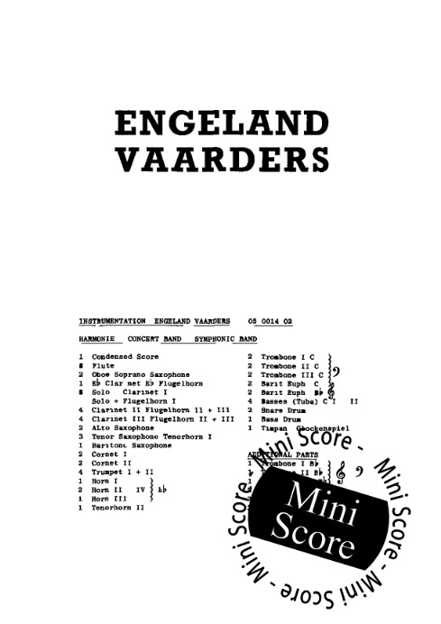 Engeland Vaaders - hier klicken