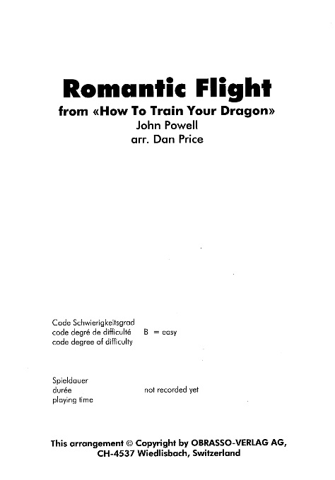 Romantic Flight (from 'How to Train Your Dragon') - hier klicken
