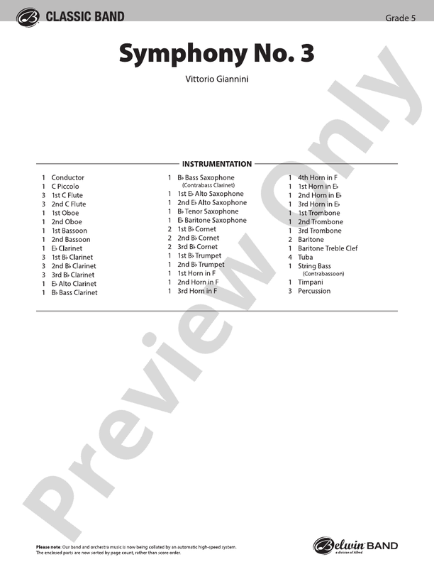 Symphonie #3 for Band - hier klicken