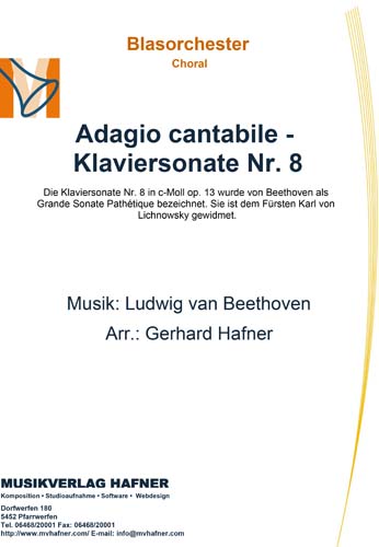Adagio cantabile - Klaviersonate #8 - hier klicken
