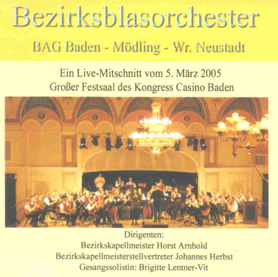 Bezirksblasorchester BAG Baden und Umgebung Live 2005 - klicken für größeres Bild