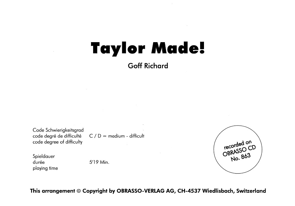 Taylor Made - hier klicken