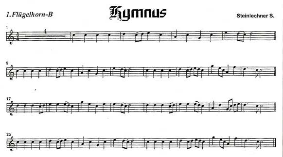 Hymnus - Notenbeispiel